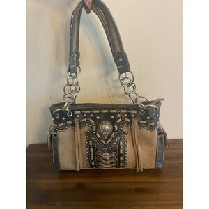 American Bling Shoulder Bag Studs Tassels Concealed Carry